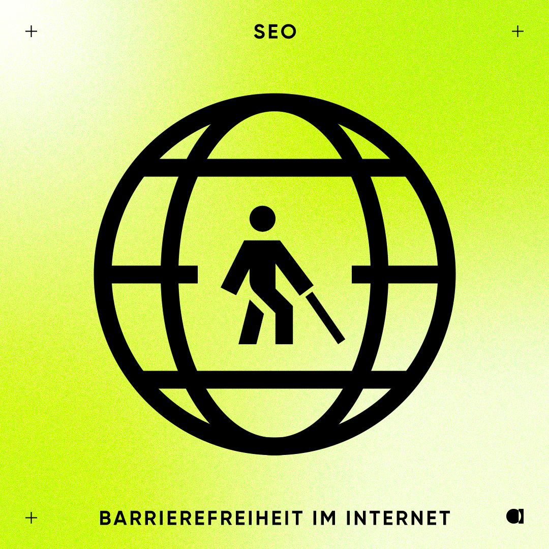 Icon Weltkugel in der Mitte einer Person mit Krückstock